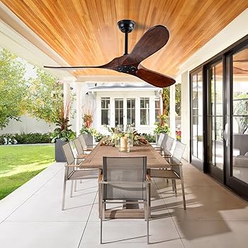 Amazon.com: YKXONFA Solid Wood Ceiling Fans Without Light