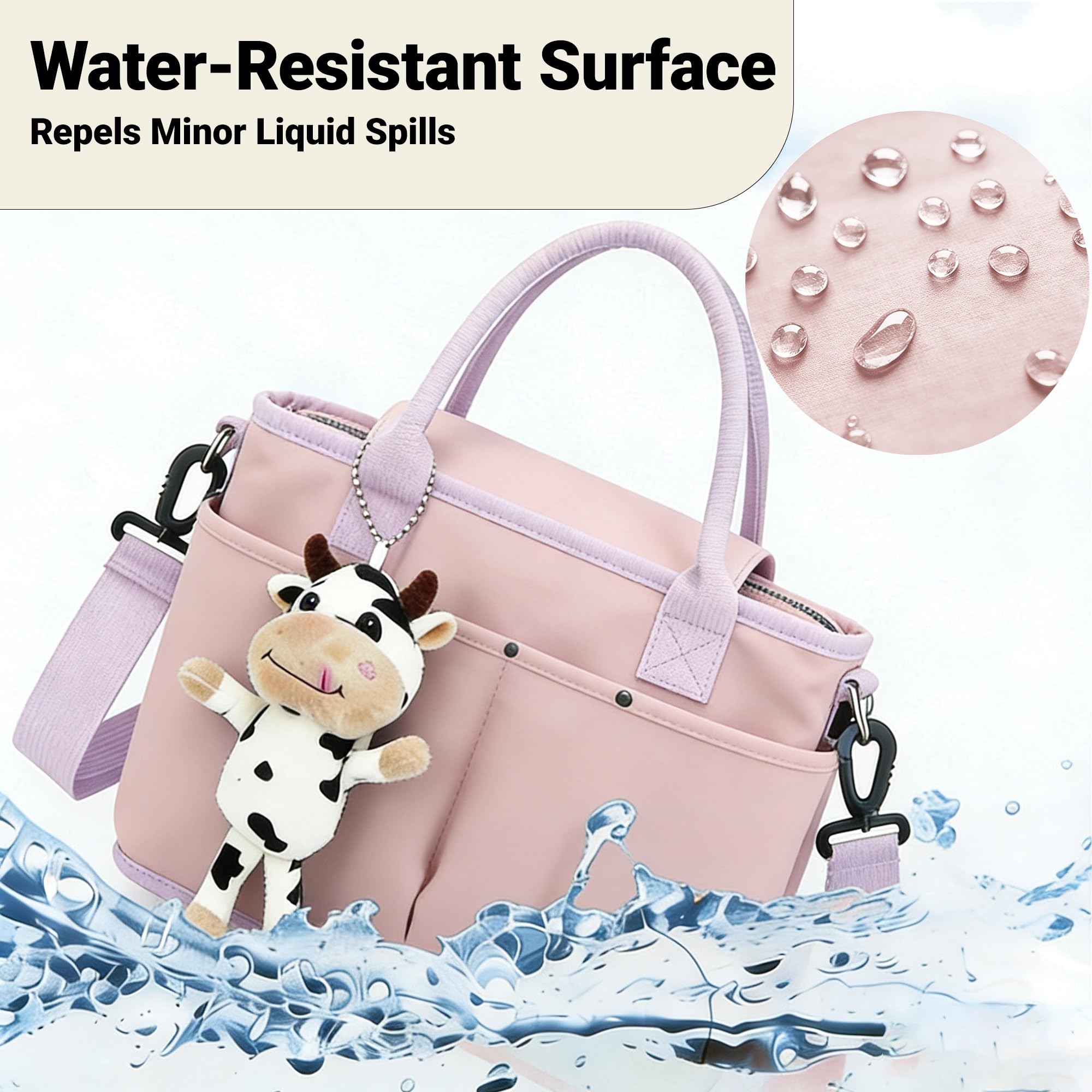 Nappy Bag Organiser, Multi-Pocket Storage with Customizable Compartments - Image 4