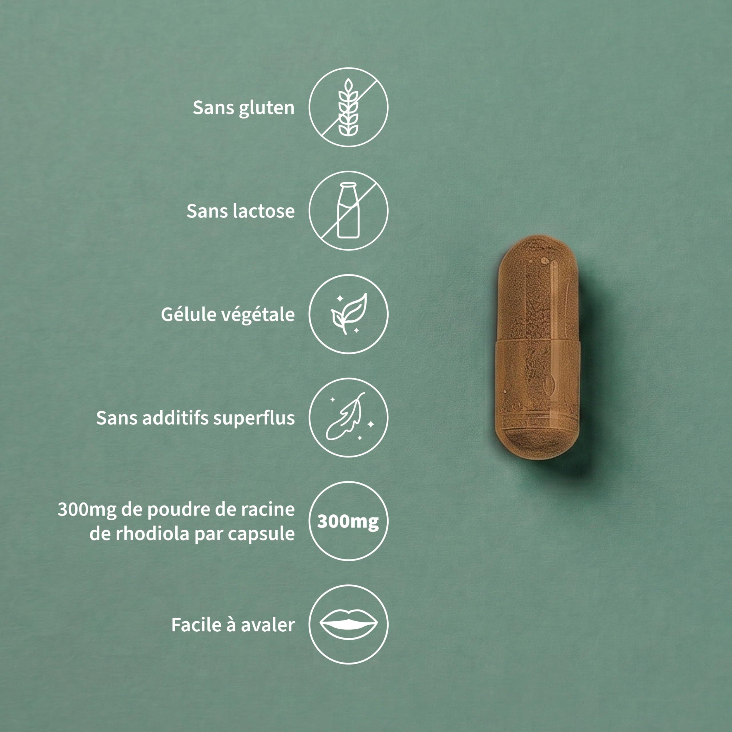 Rhodiola 300 mg - 180 gélules - Complément alimentaire