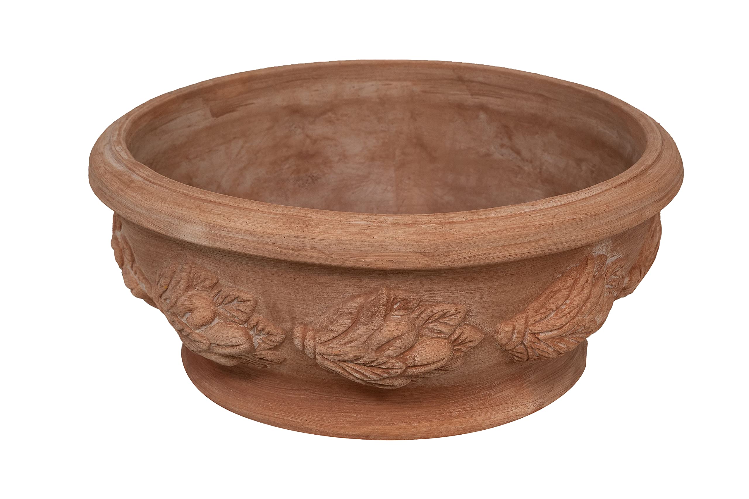 Biscottini Vaso in terracotta artigianale | vaso terracotta 50x23x50 cm | Vaso per esterno