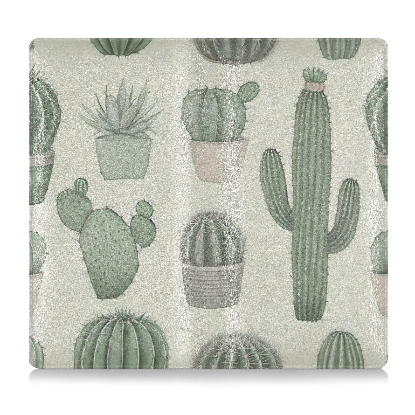 BURSTDDY Cacti Leather Car Registration and Insurance Holder,Registration and Insurance Card Holder Glove Box Car Organizer Car Document Holder for Cards, Driver License