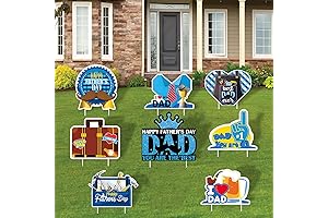 Outdoor Father's Day Yard Sign, Best Dad Ever Lawn Decorations