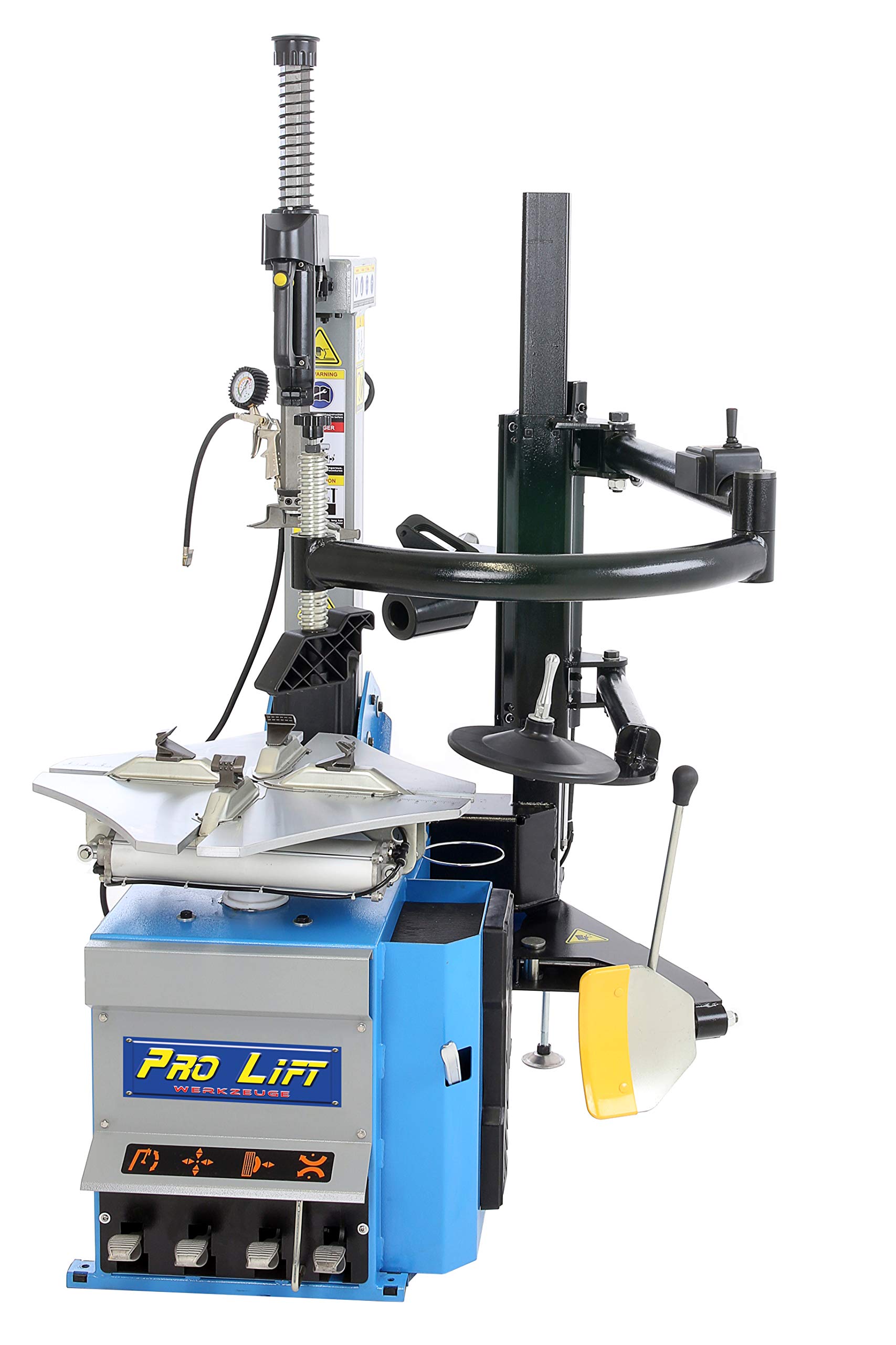 Démonte-pneu, machine de pneumatique 10" à 24", pour changement automatique de pneu, avec bras de montage auxiliaire