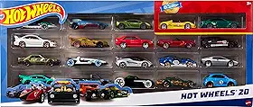 Hot Wheels Diecast Veículo de Brinquedo Pacote Surpresa 20 carros para crianças a partir de 3 anos