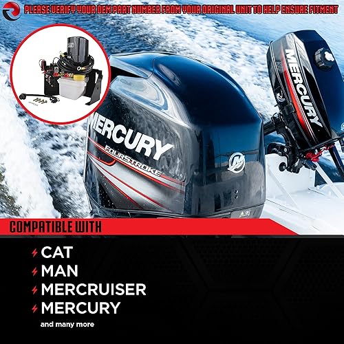 Mercury Marine - 865380A25 - Nuevo motor y tanque para inclinar y equilibrar, 12V