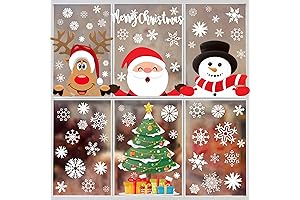 Christmas Window Clings 262PCS Christmas Window Stickers