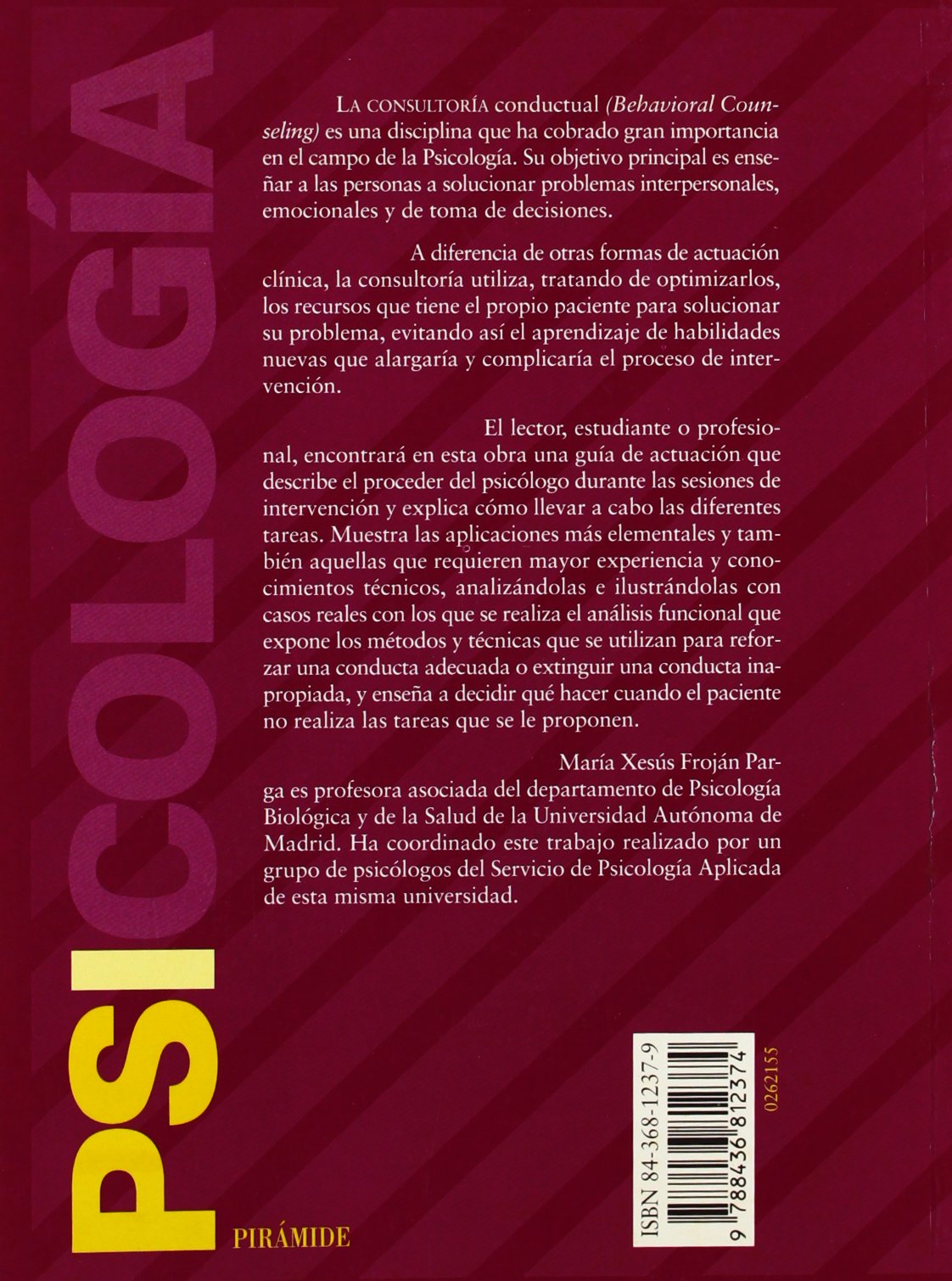 Consultoría conductual: Terapia psicológica breve (Psicología)