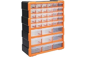 Wall-Mounted Storage Solution: Amazon Basics 78-Drawer Cabinet