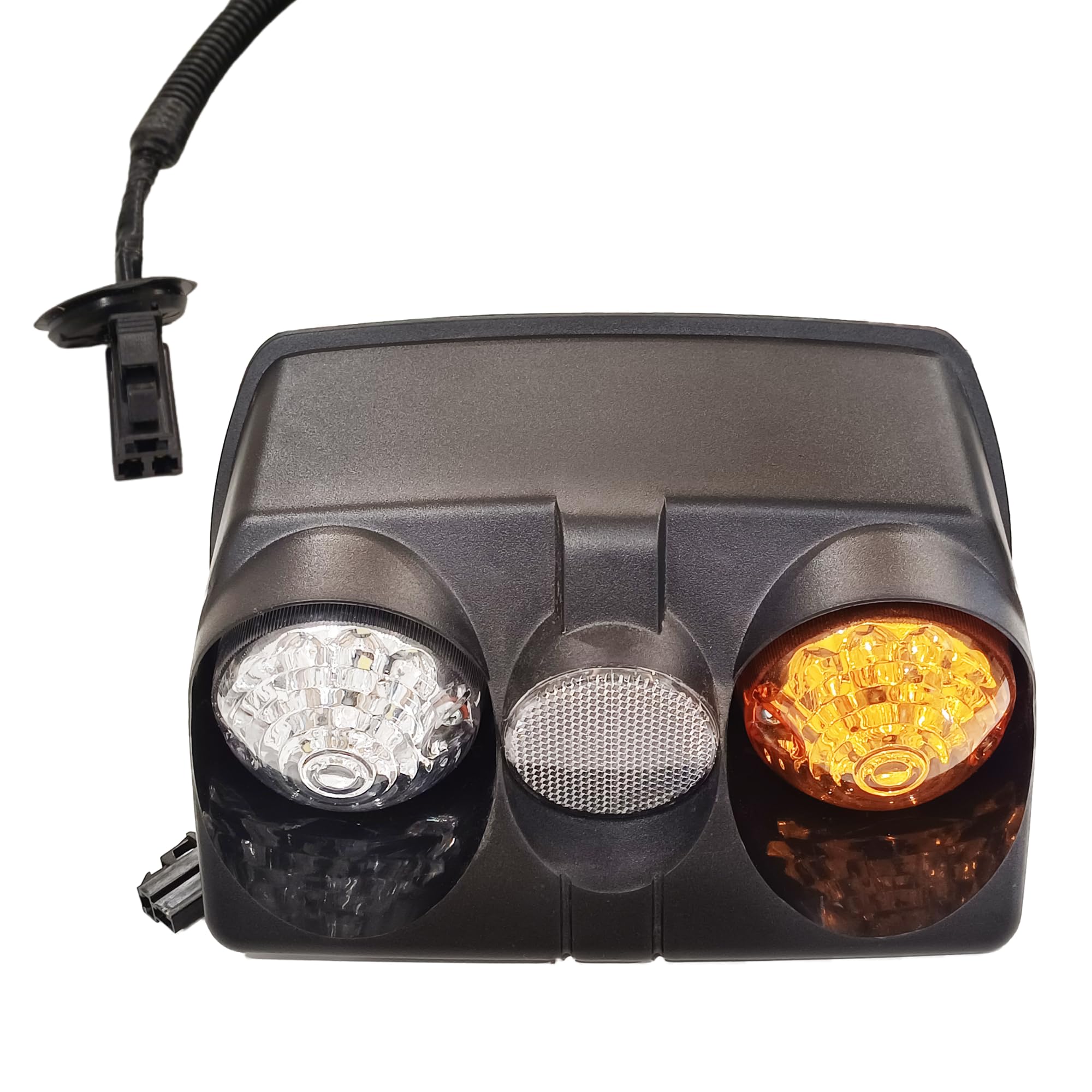 APSMOTIV Led Side indicator Lights Front Side Light/Turn Signal Indicator Amber/Clear Assembly 12v Easy to Fit Suitable for Sonalika Mahabali and Sikander Tractors Vehicles Set of 2 Pieces (LH + RH) - Image 7 thumbnail