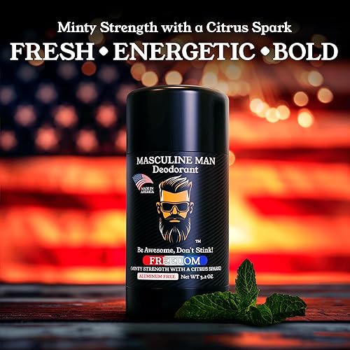 Miniatura 4 de Desodorante para hombres  Desodorante para hombre sin aluminio  Desodorantes naturales de tamaño de viaje  Protección contra el sudor para las