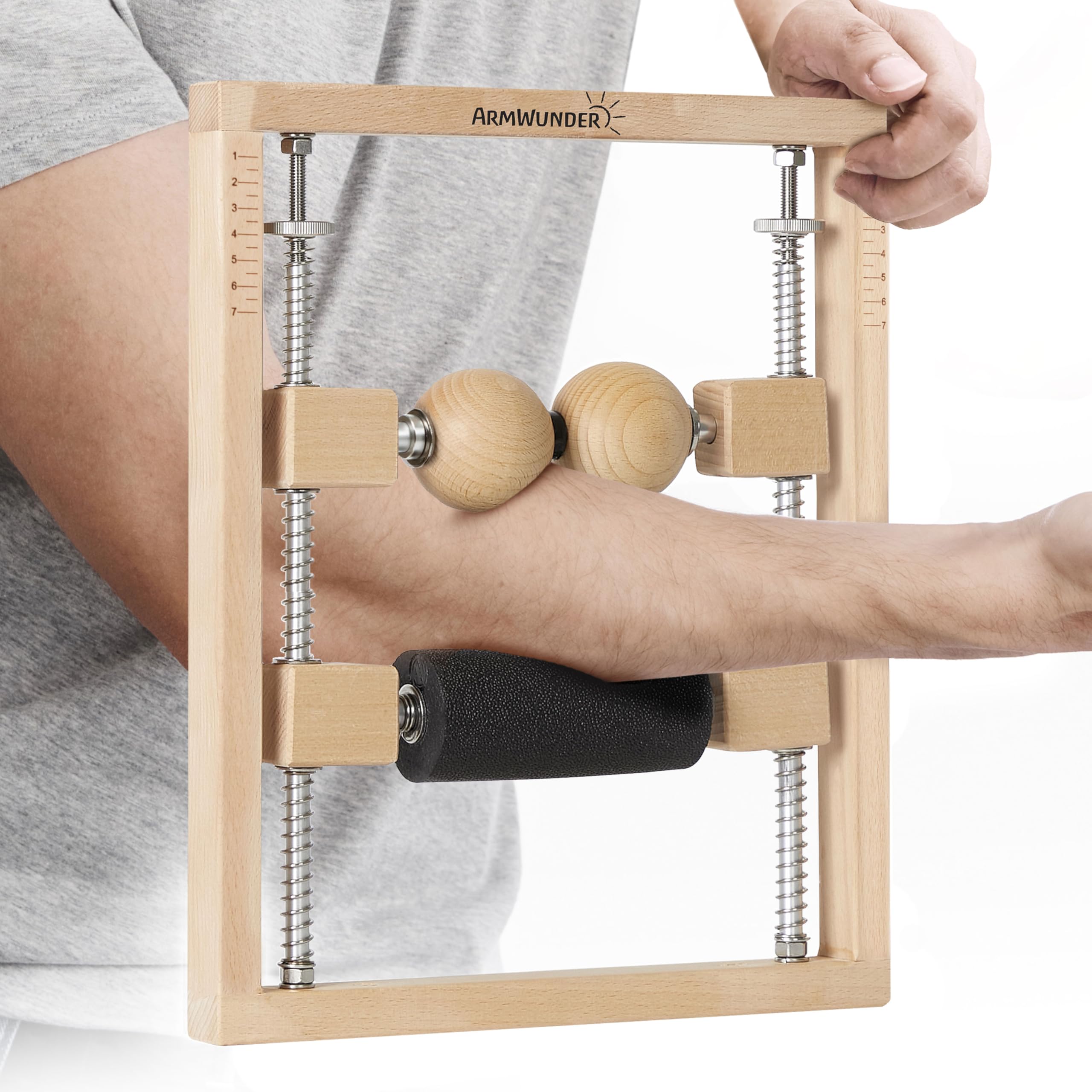 Professional Forearm Massager and Roller - Tennis Elbow, Pickleball, Golfer's Elbow, Tendonitis, Carpal Tunnel, Wrist, Hand, Trigger Point, Active & Myofascial Release