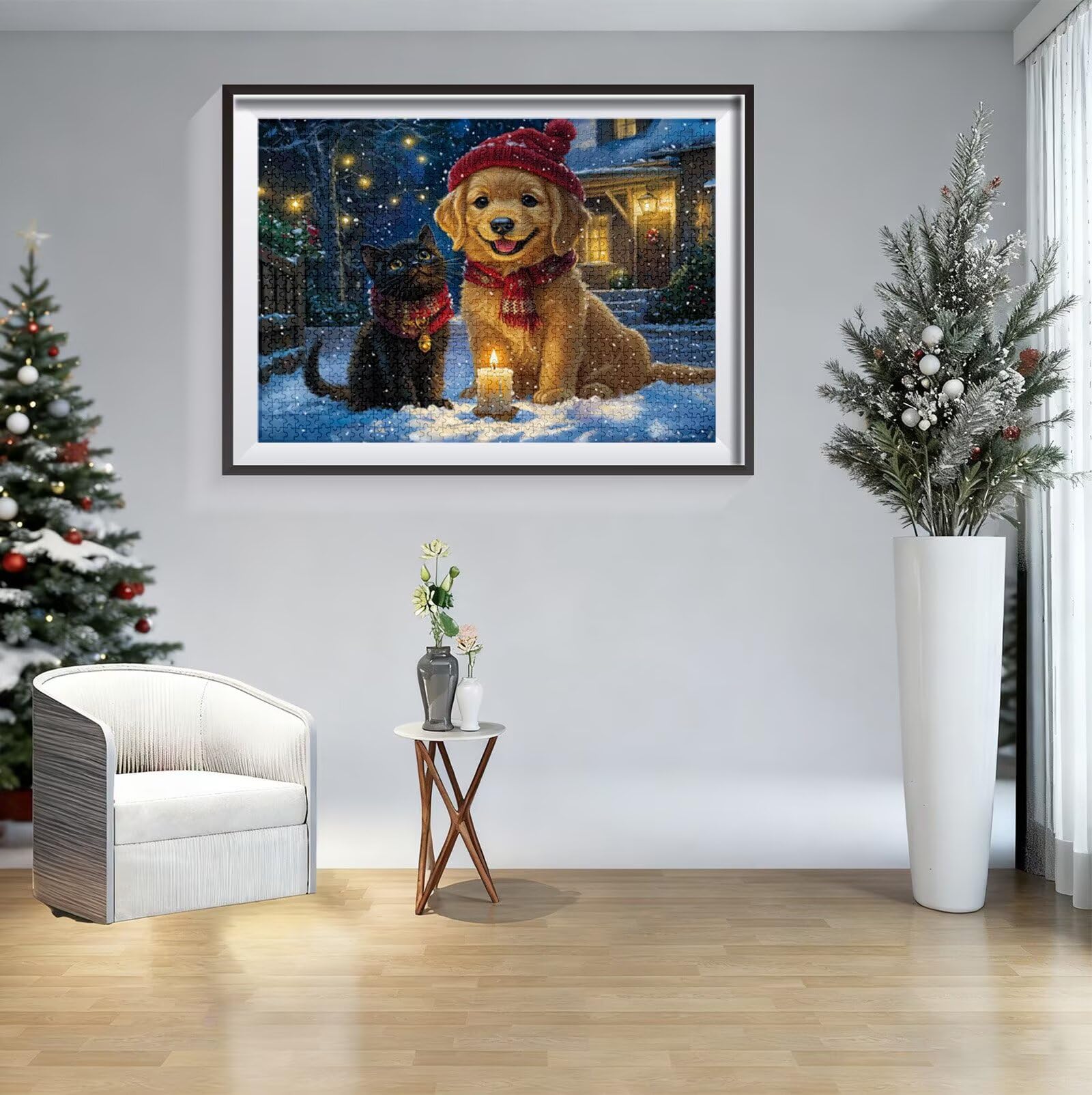 Puzzle Noël 3000 Pièces Adultes, Puzzle 3000 Pièces pour Adultes et Enfants à Partir de 14 Ans, Animal Puzzles Bois de Qualité Supérieure avec Une Boîte d'emballage Exquise, Cadeau Femme/Homme H-2485