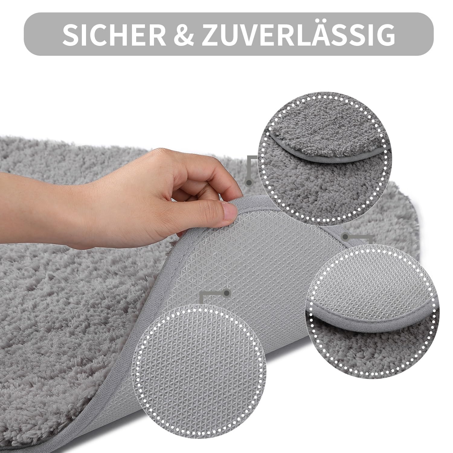 Good Nite Bath Mat Grey Bathroom Mat Bathroom Rugs 50x80cm