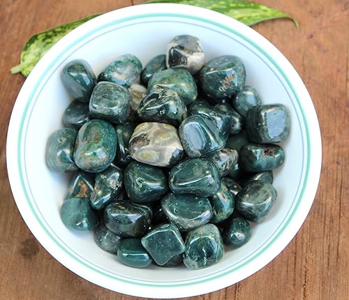 Miniatura 4 de Jet Ocean Jasper - Folleto internacional de terapia de cristal metafísico de chorro de agua (3.53oz A++ aprox. 0.75 a 1 pulgada de alto grado