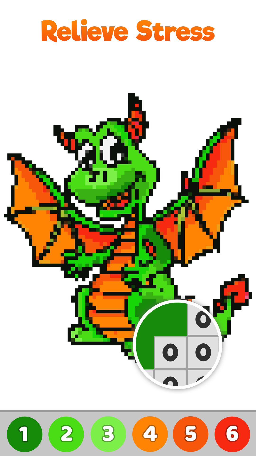 Dragons Pixel Art Paint by Number, Sandbox Coloring Book PagesAmazon