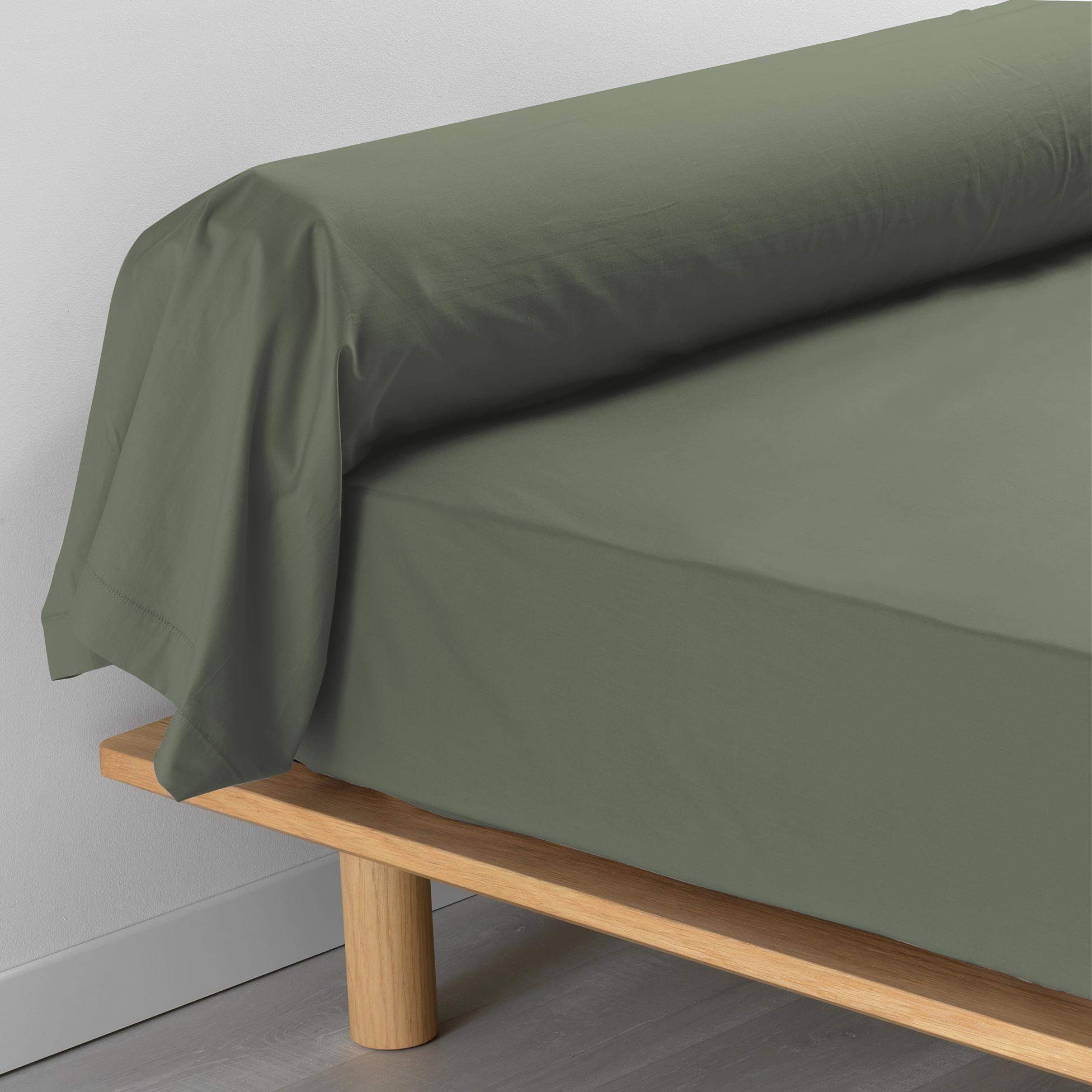 Bolster Pillow Case 85 x 185 cm Percaline Khaki