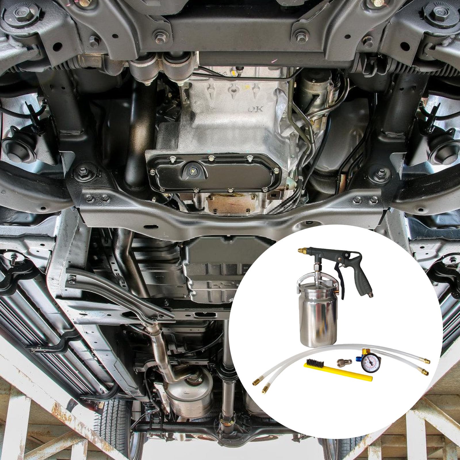 Spruzzatori automobilistici multiuso per spruzzatore fondo da 1000 ml per la prevenzione della ruggine Design ergonomico per rivestimenti spessi Set resistente