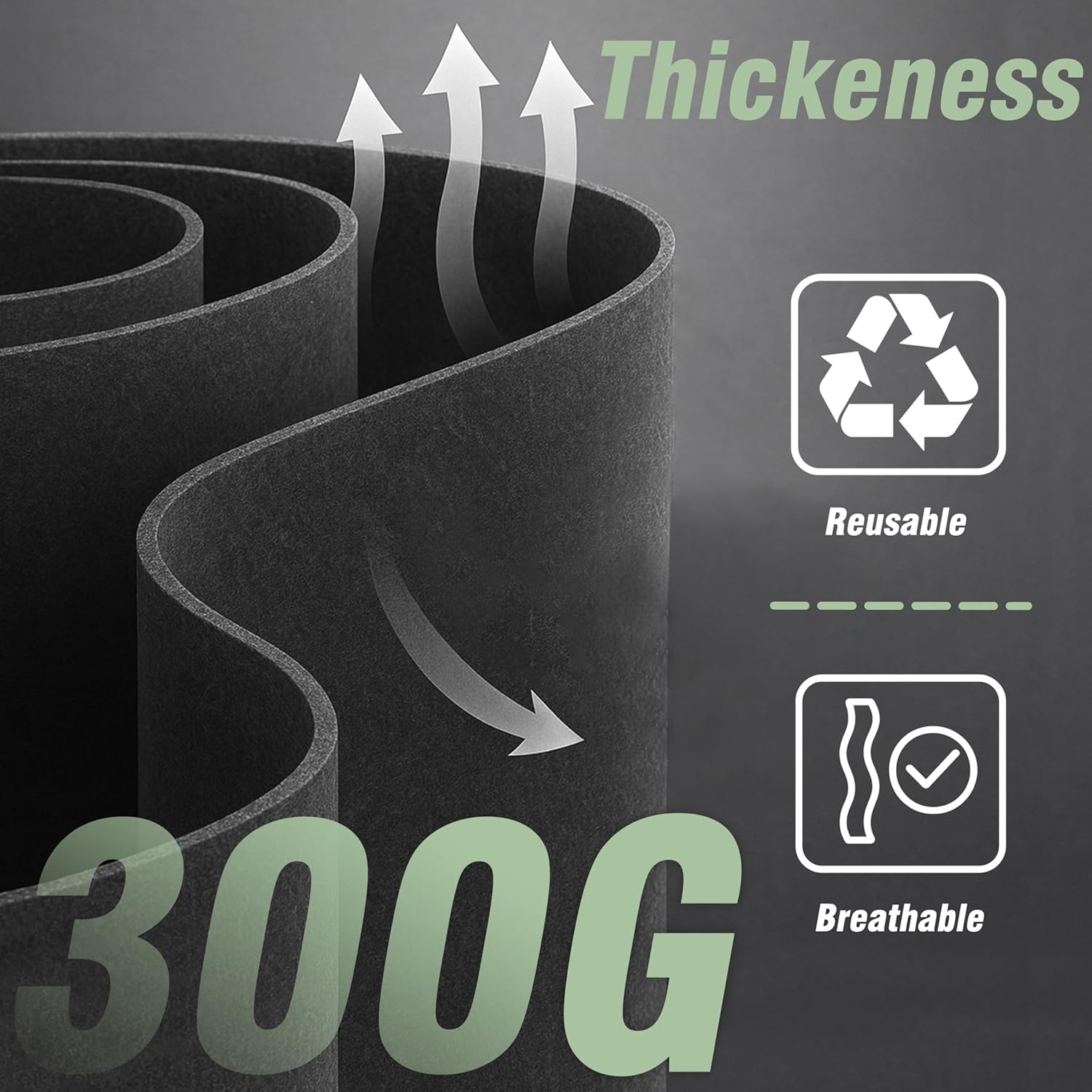 PHYEX 12-Pack 10 Gallon Grow Bags, Heavy Duty Fabric Pots with Handles, Reusable Plant Bags for Vegetable, Herbs & Flowers, BPA-Free, Breathable, Durable - Image 3