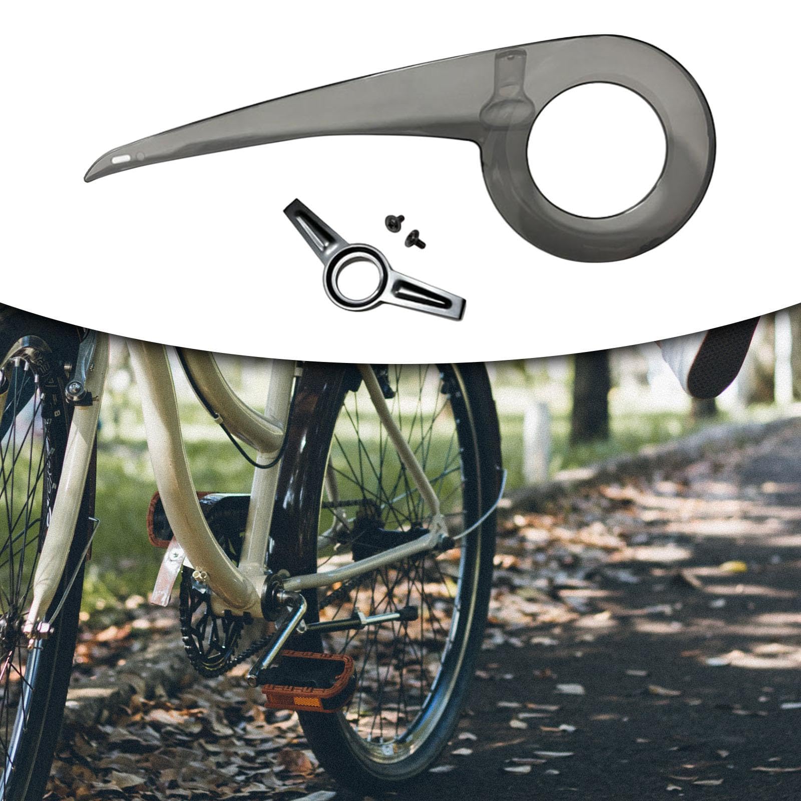 Copricatena per Bicicletta Carter Protettivo per Catena Copertura Ingranaggi Custodia Durevole Parafango Moderno Adatto per Pendolarismo e Escursioni, Adatto a Biciclette con Corona da 38-40 Denti