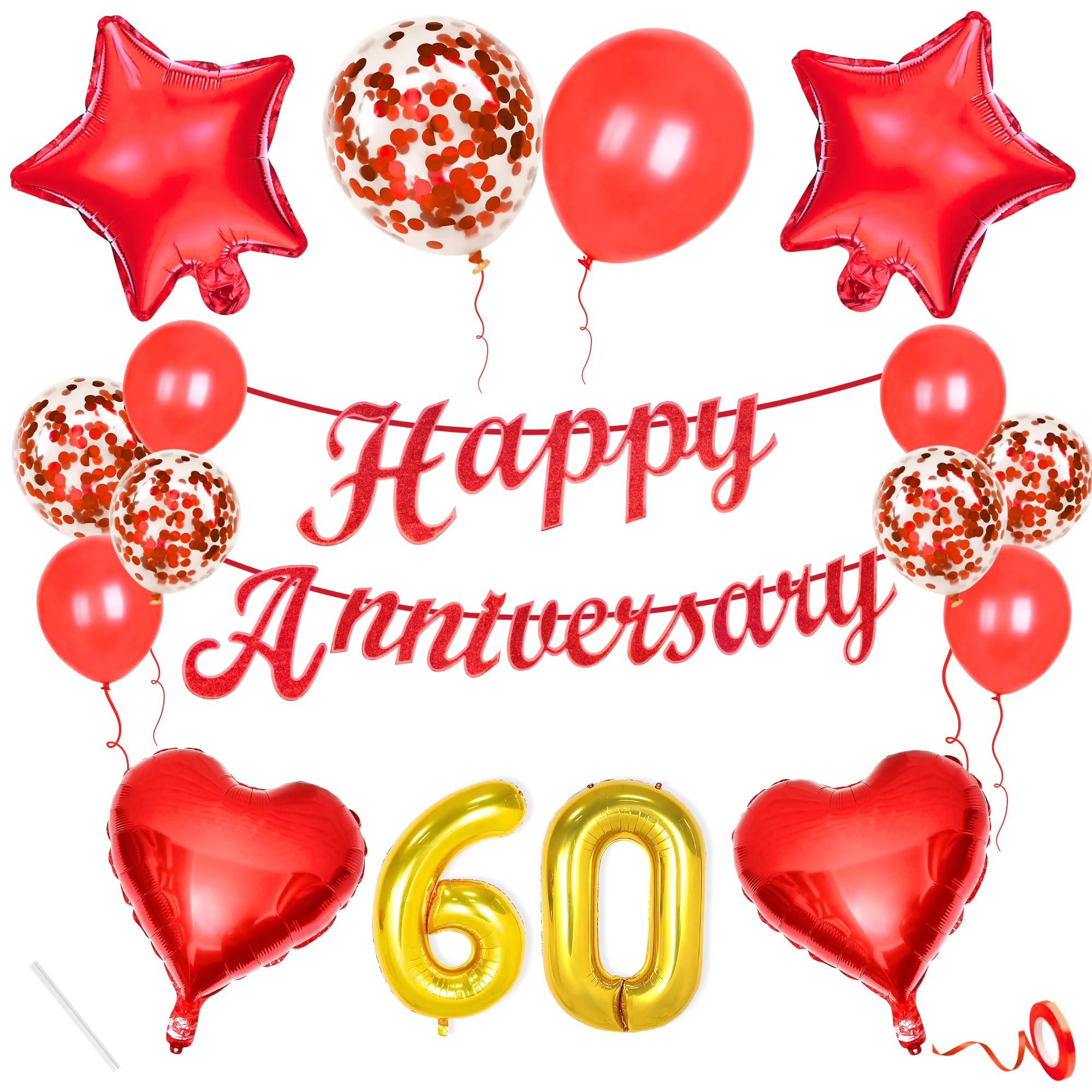 60th Anniversary · Red