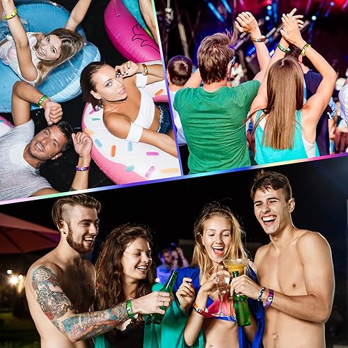 Miniatura 6 de Jadive Paquete de 500 pulseras de Halloween, pulseras de mano de zombi para eventos, pulseras de plástico impermeables para fiestas de Halloween, 5