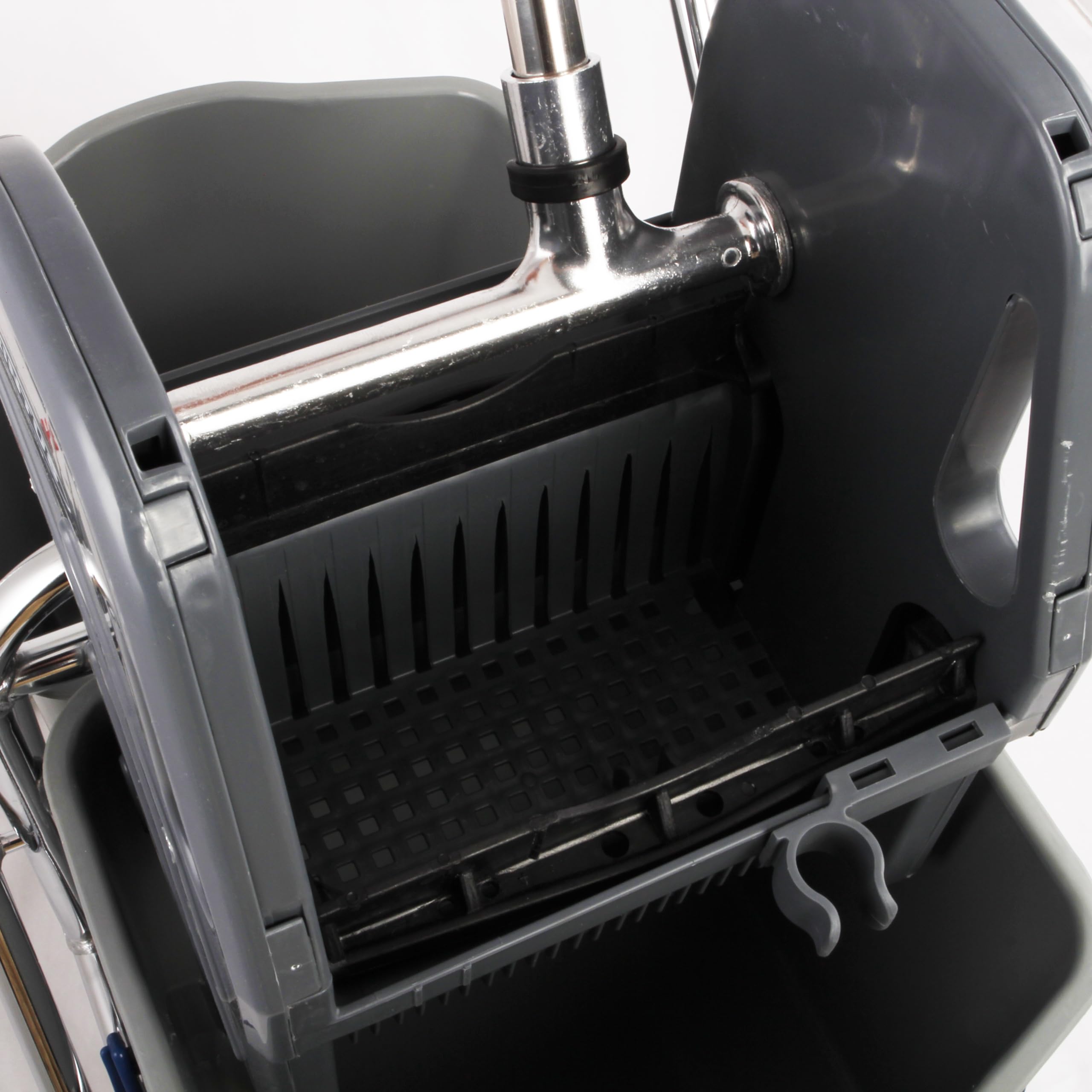 Kit de Limpieza Profesional: Mopa Magnética y Cubo Doble de 17L | Incluye 5 mopas de recambio, mango ergonómico y 2 limpiadores de 1L para suelos de parqué, laminados y baldosas.