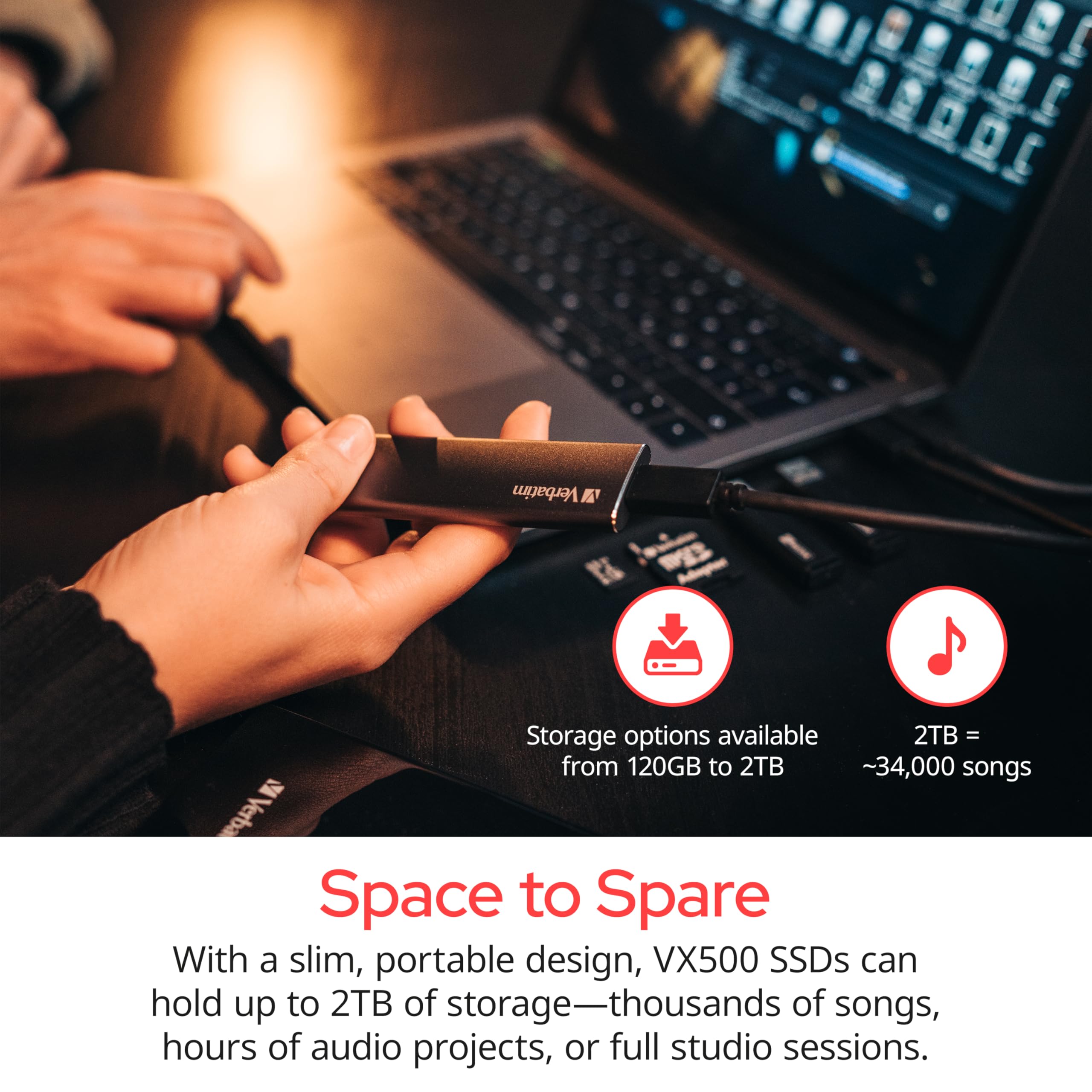 Amazon.com: Verbatim 240GB Vx500 External SSD, USB 3.1 Gen 2