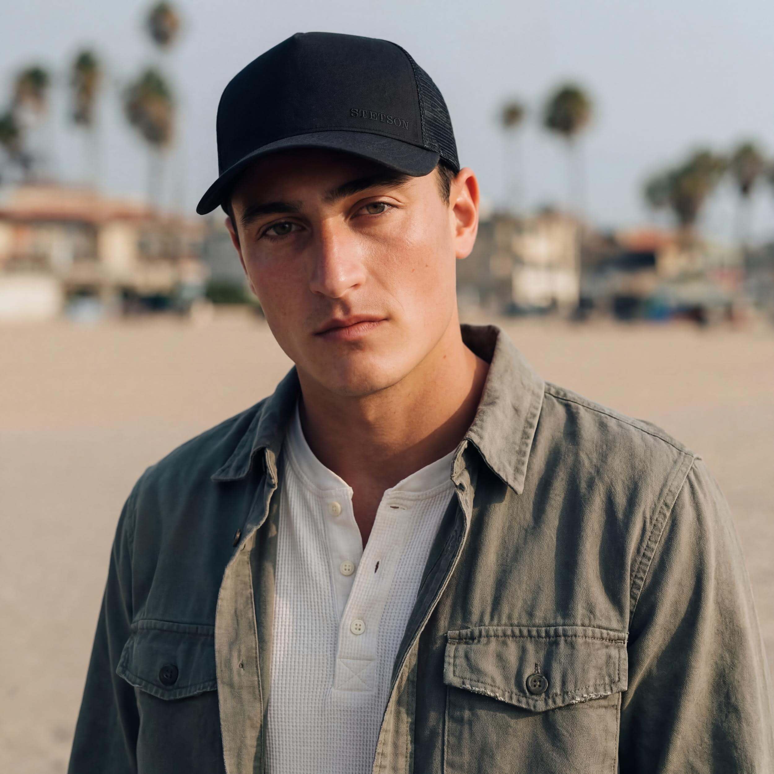 Stetson Cappellino Trucker Classic Donna/Uomo - Berretto Baseball Mesh cap Snapback, con Visiera Primavera/Estate - Taglia Unica Nero