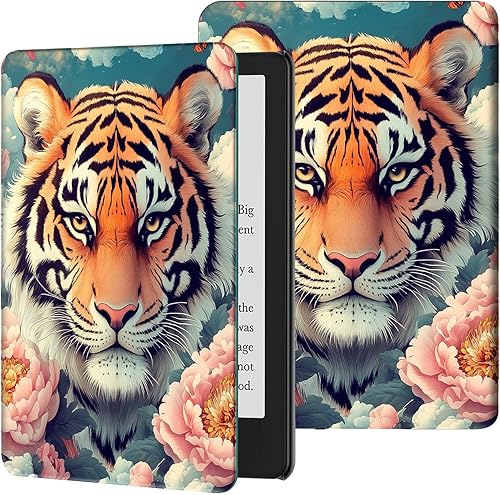 Vista 8 de Funda para Kindle Paperwhite de 7" (12ª generación, 2024) y Kindle Colorsoft Signature Edition, delgada, ligera, de piel sintética, ajustable, Smart