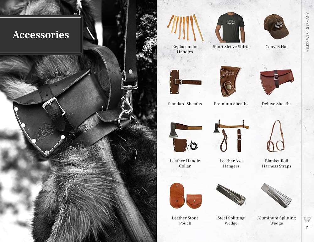 Amazon.com : 1844 Helko Werk Germany Leather Axe Hangers - Wall