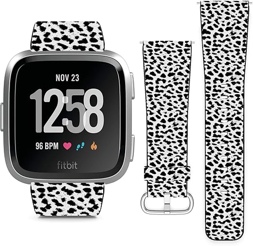 fitbit versa leopard band
