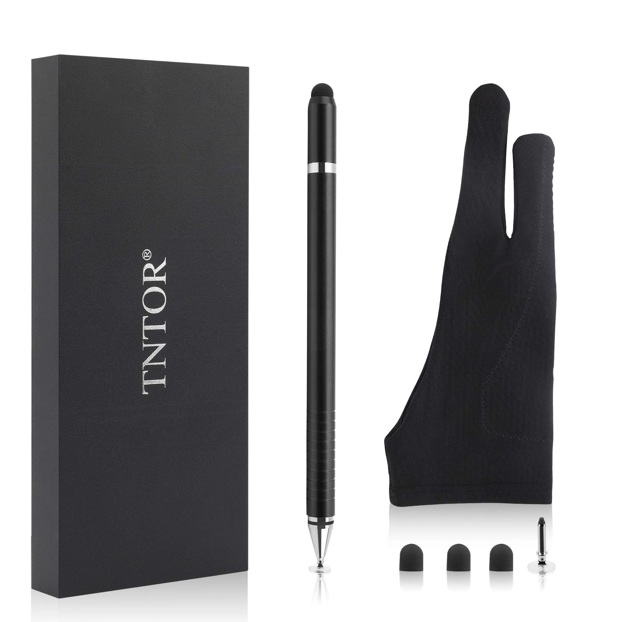 Amazon | タッチペン TNTOR スマートフォン 黒ペン3in1 両側使用 
