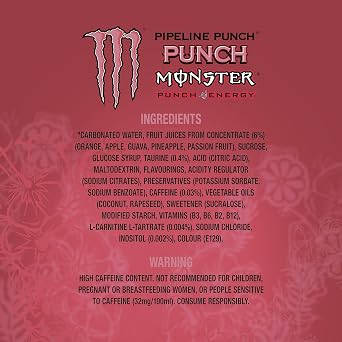 Monster Pipeline Punch Energy Drink 4 x 500 ml