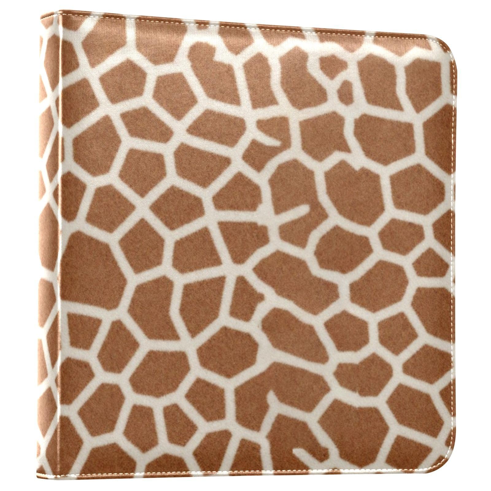 Libro dei ricordi in pelle PU marrone texture pelle giraffa