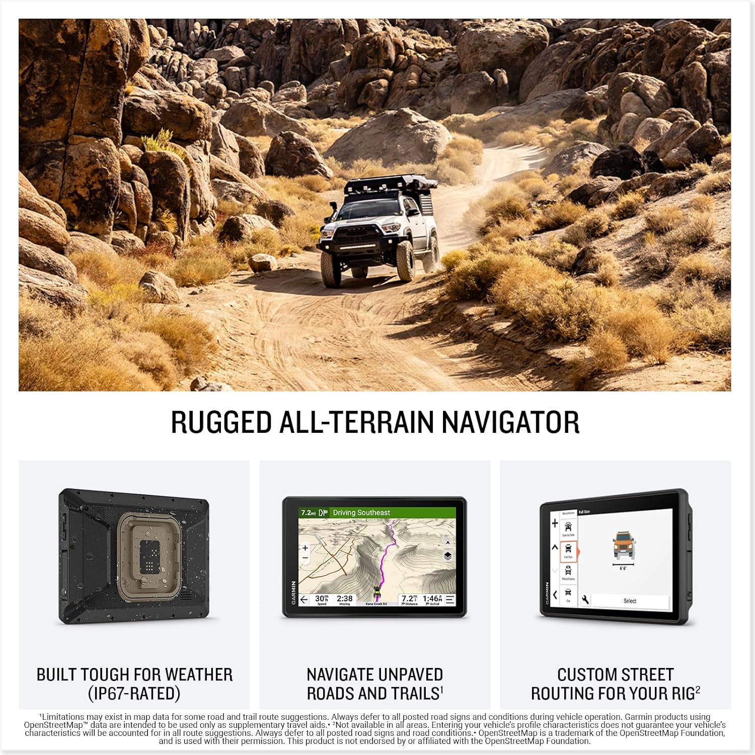 Garmin Tread 2 SxS Off-Road GPS Navigator Bundle - 8" All-Terrain Navigator with Ultrabright Display, Topo Maps, Elevation, Satellite Imagery with PlayBetter Portable 5000mAh Charger