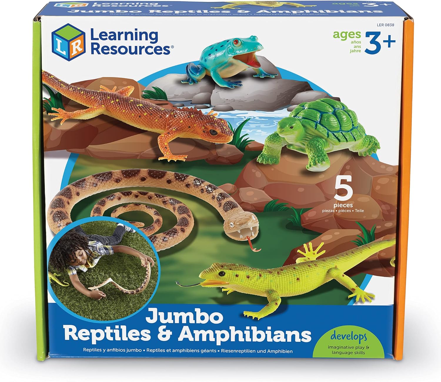 Learning Resources Jumbo Reptiles & Amphibians, Tortoise