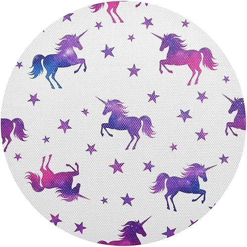 Vibrant Unicorns Table Placemat, Non Slip Heat Resistant Place Mats for Wood Table for Kitchen one sizex1