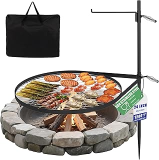 24" Fire Pit Grill w/304 Stainless