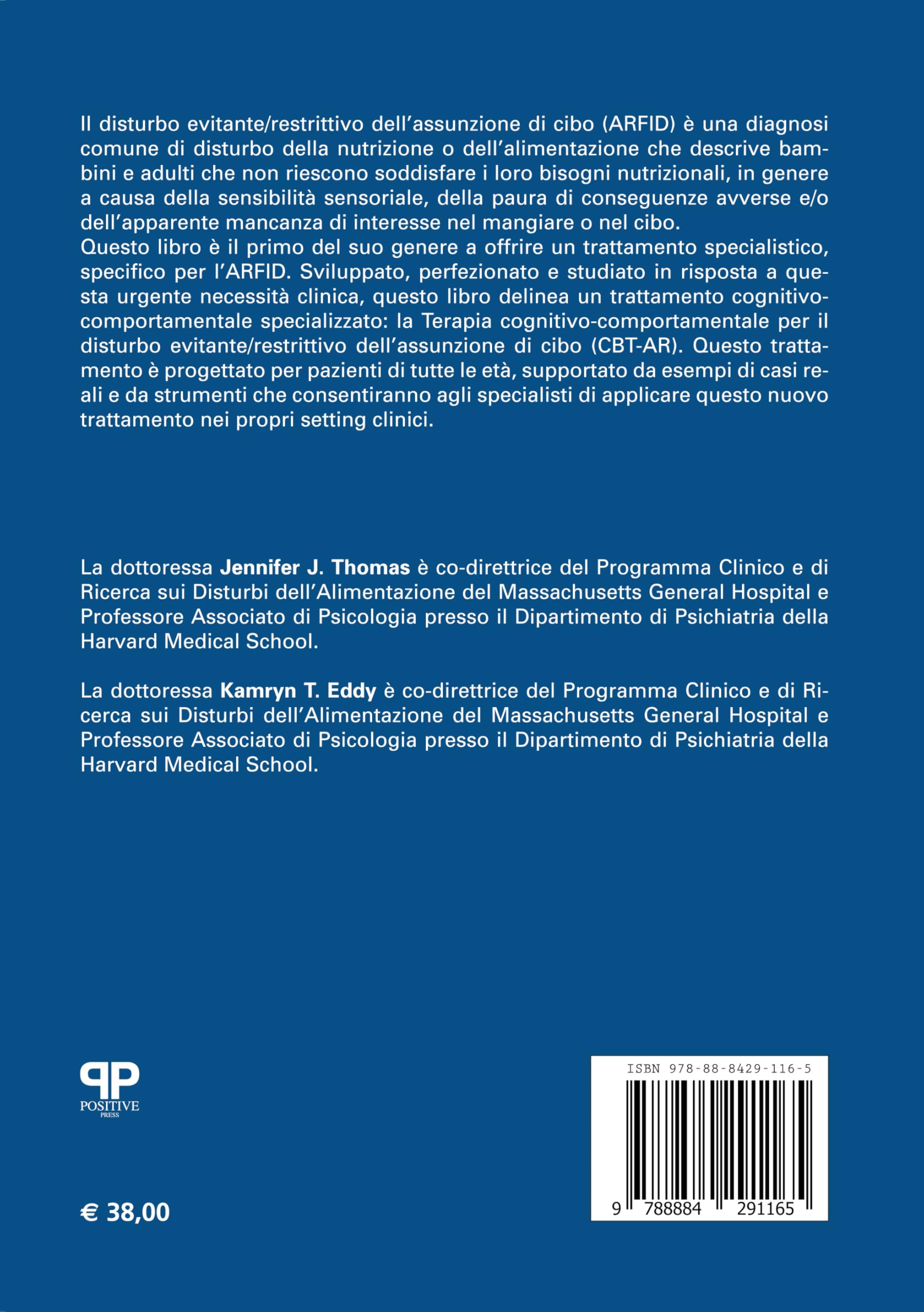 Terapia cognitivo comportamentale per il disturbo evitante/restrittivo dell'assunzione di cibo. Bambini, adolescenti e adulti