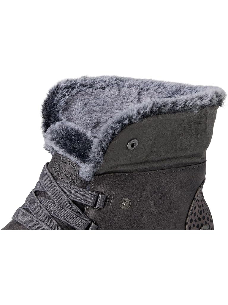 Gray SKECHERS Hands Free Slip-ins Skip Cute Wave - Fur Fancies