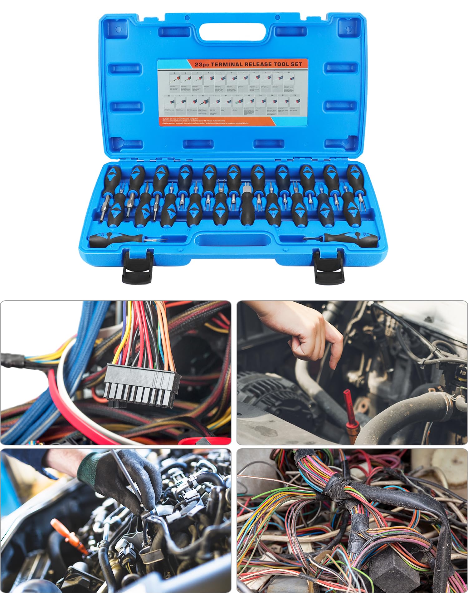 Kit Strumenti Rimozione Terminali Deutsch - Per Cablaggio Auto E Macchine Agricole - 3 Misure - Foto 14