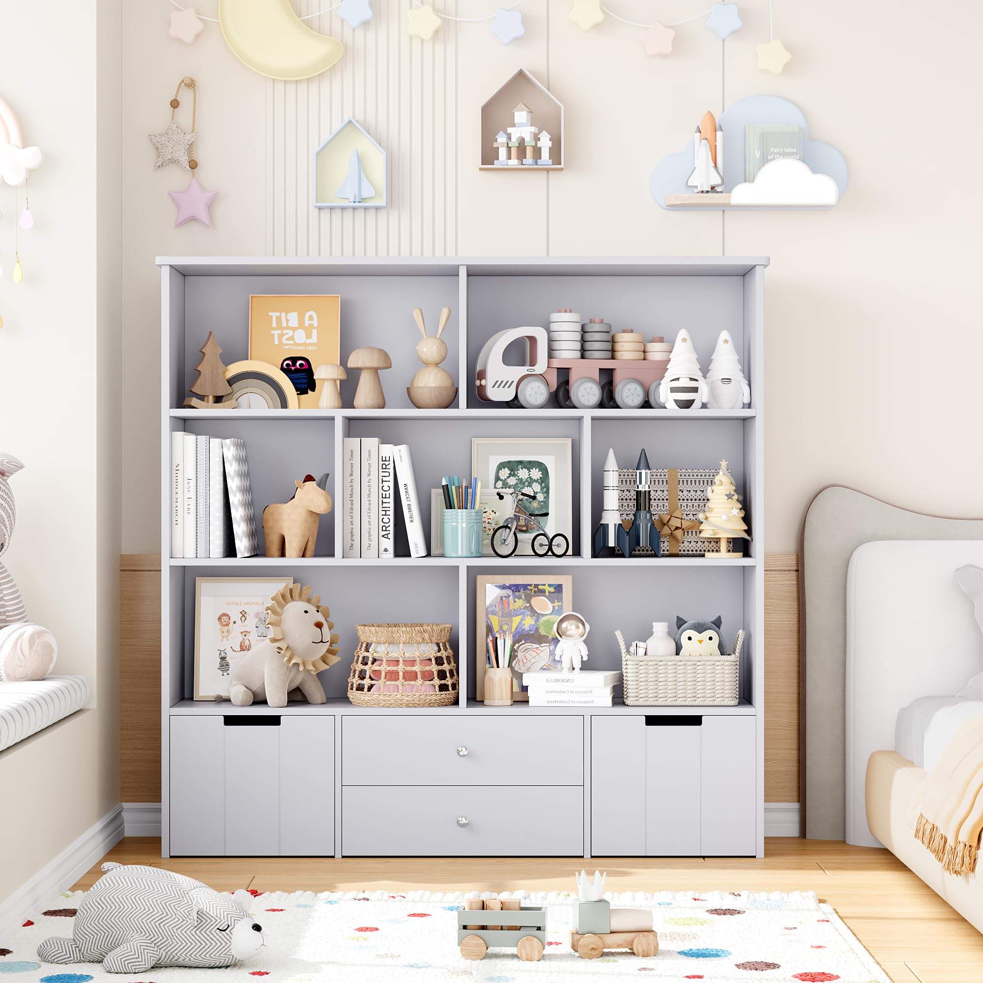 Jonti-Craft 37480JC Literacy Couch, Red