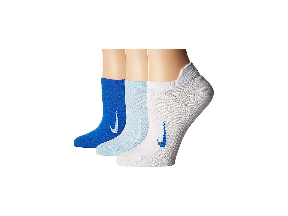 

Nike Everyday Plus Lightweight Training No Show Socks 3-Pair Pack (Multicolor 2) Women's No Show Socks Shoes