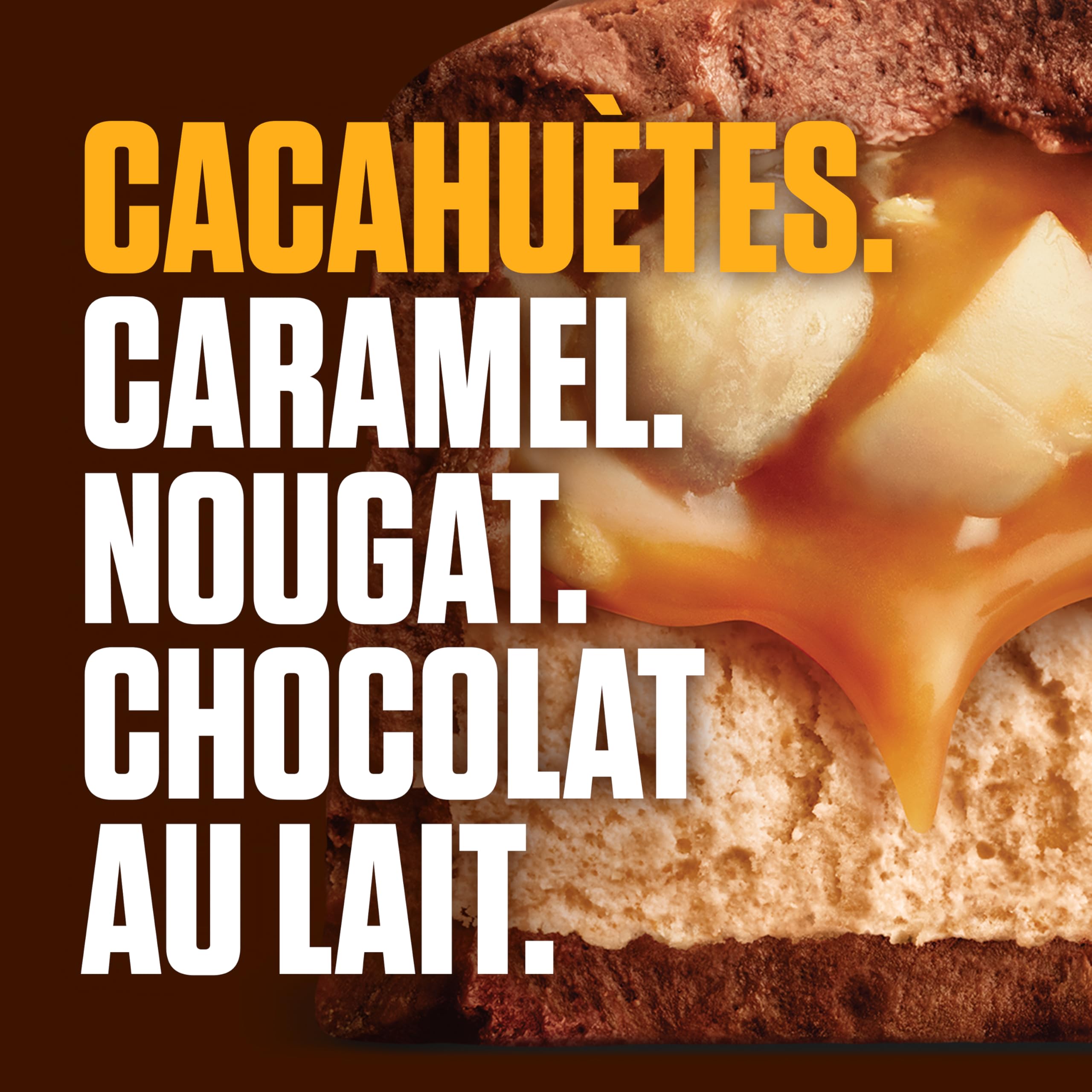 SNICKERS - Barre Chocolat au Lait, Cacahuètes & Caramel - Grand format - 40 barres chocolatées individuelles de 50g - 2kg