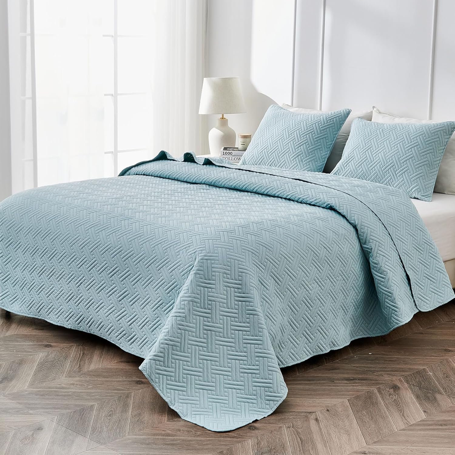 ROMROL Quilts Set Queen Size 3 Pieces,Soft Lightweight