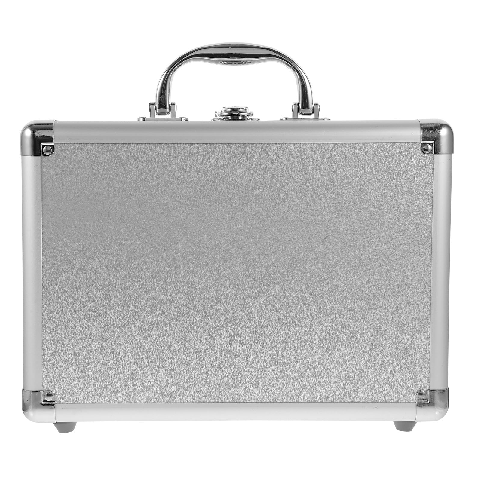 Zerodeko Mallette en Alliage D’Aluminium Rigide Serrure à Clé Intérieur Mousse Rembourrée Compacte Mallette Multifonction pour Rangement Sécurisé D’Instruments et Outils Pratique
