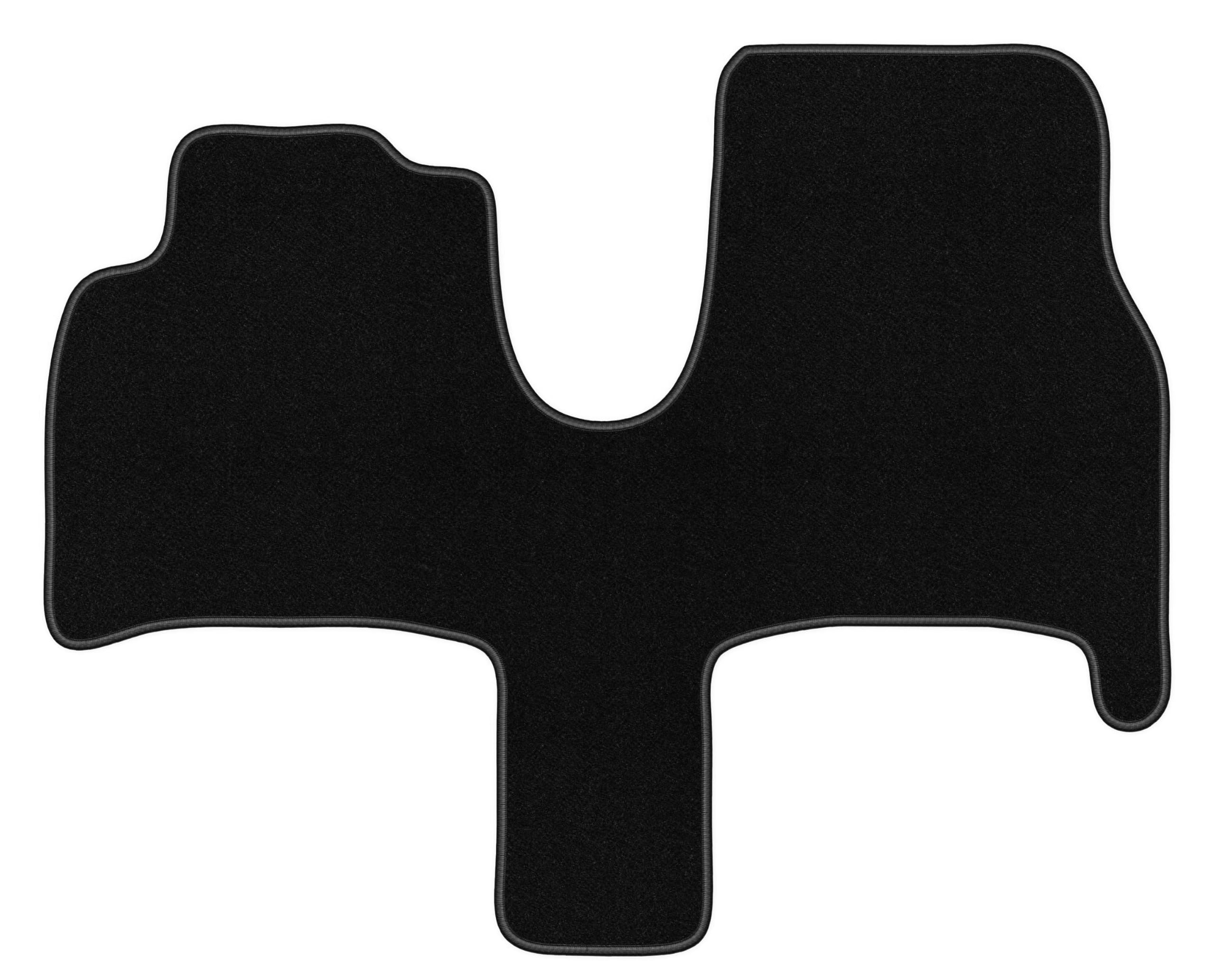 Alfombrillas de Coche de Terciopelo a Medida, compatibles con Citroen C8 (2002-2014), Color Negro