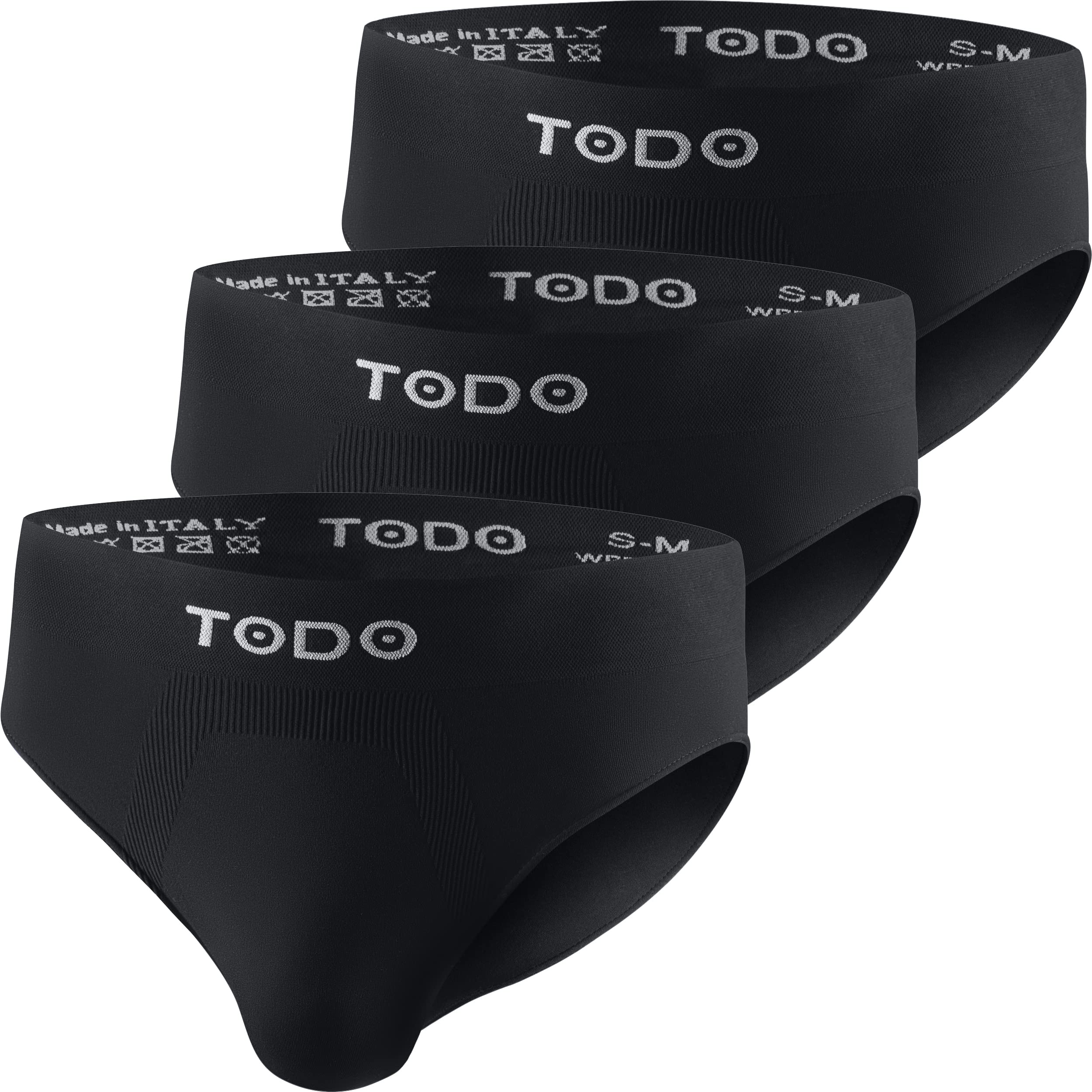 TODO Respirant Slips Homme (Lot de 3) élastique sous-vêtements, Ajustement Parfait (S-3XL)