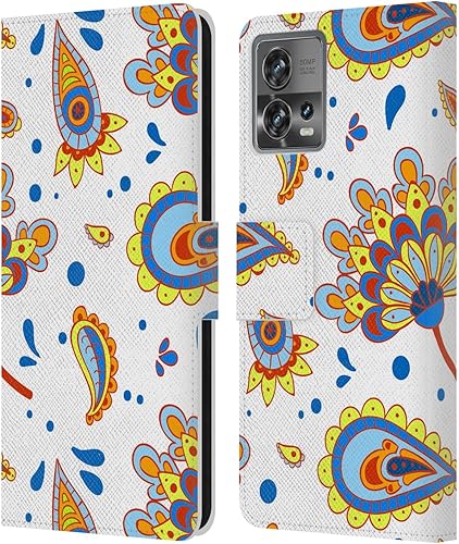 Miniatura 8 de Head Case Designs Officially Licensed Haroulita Marigold Cute Flower Pattern Leather Book Wallet Case Cover Compatible with Motorola Moto Edge 30