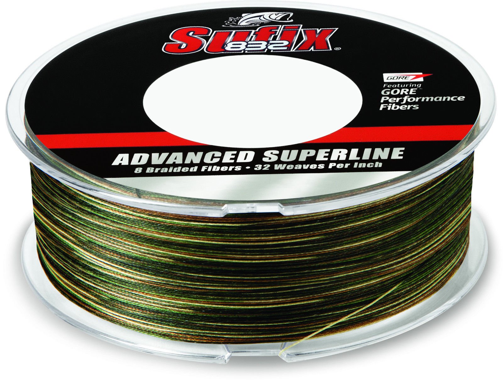Sufix832 Advanced Superline Braid, Camo, 40-Pound/600-Yard Spool (660-240CA)
